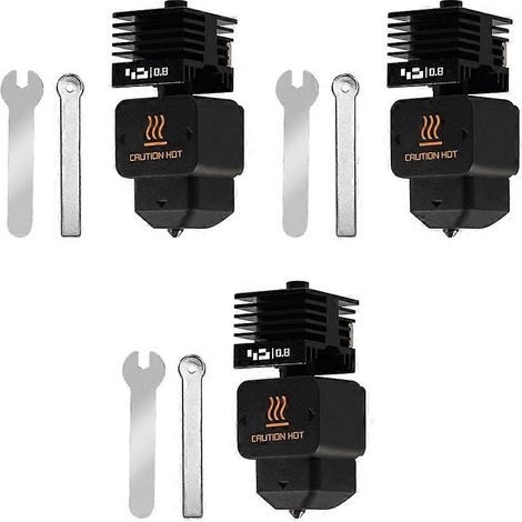 3er-Pack Düsen aus gehärtetem Stahl für Bambu Lab H2D Hotend 3D-Drucker (schneller Austausch), im Lieferumfang enthaltenes Zubehör: 0,8-mm-Düsen. (1/5)