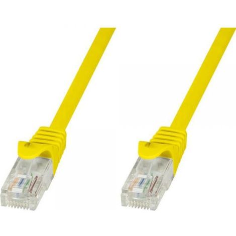 Techly Professional Cavo di Rete Patch in Rame Cat.6 Giallo UTP 1m (1/4)