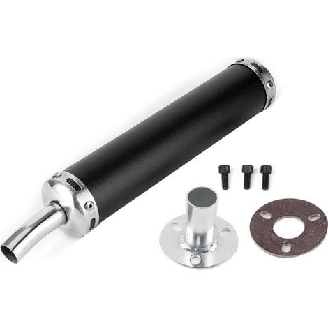 Kit de modification de silencieux d'échappement en acier inoxydable de 20 mm/0,8 pouce pour motos à deux temps. (1/5)