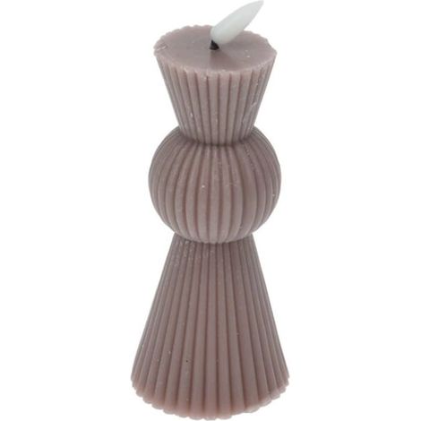 Candela LED a coste 6,5x14,5 cm con effetto fiamma tremolante (1/5)