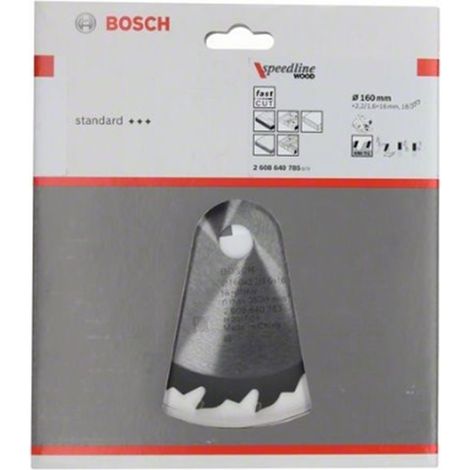 BOSCH DISCO SIERRA SPEEDLINE FOR WOOD 160 X 2.4 X 16D: 18FZ/WZ