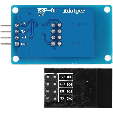 Module émetteur-récepteur sans fil Wi-Fi série ESP8266 ESP-01 avec adaptateur ESP-01 (1/5)