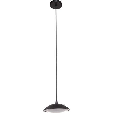 Suspension extérieure LED Italux Piombino noire 12W (1/2)