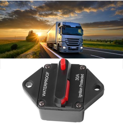 Le disjoncteur de protection automatique pour systèmes audio de voiture convient aux applications de 30 A telles que les phares, les réfrigérateurs et les ventilateurs de voiture. (1/5)