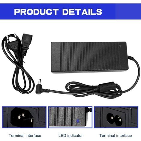 Adaptateur Alimentation 24V 6A 144W Adaptateur Secteur Universel Ac 100–240V Vers Dc 24V, Transformateur Led Avec Jack 5,5Mm X 2,5 (1/5)