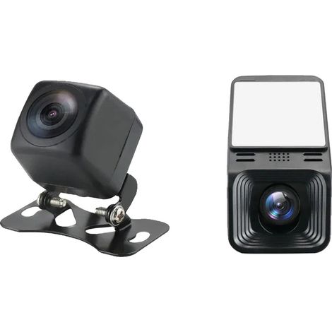 Telecamera posteriore, impermeabile IP67, visione notturna, 1080p + ADAS, 12V CA (1/2)