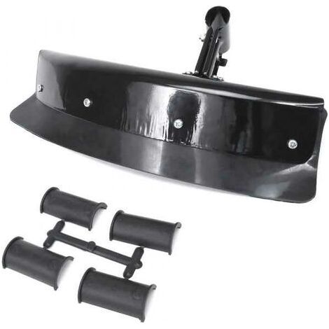 Carter de protection débroussailleuse – Déflecteur grand modèle en métal – Adapté à tube 28mm avec bagues de réduction (1/5)