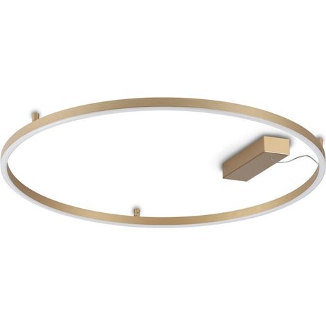 Ideal Lux Plafoniera Moderna Oracle 1 luce LED integrato ottone alluminio