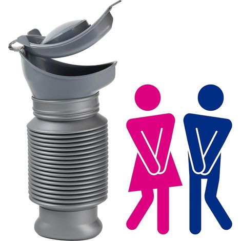 Unisex Urinal for Car, Camping, Outdoor, Travel, Urinal for Men Women, Pee Incontinece Bottle, Plastic Urinal, Old Man, Kid (750ml) (1/5)