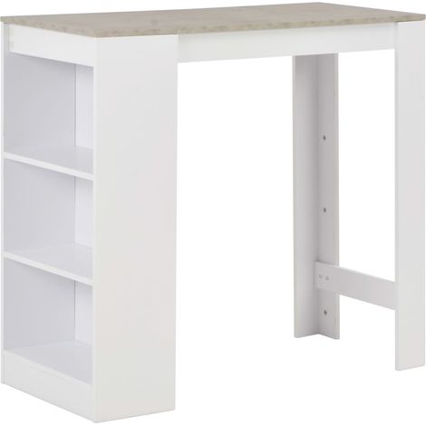 Tavolo alto da bistrot con ripiano bianco 110 cm