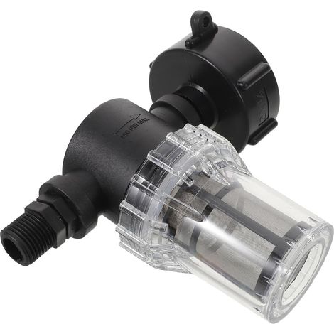 Filtre de Couvercle Ibc S60x6 vers 1/2in en Plastique Adaptateur pour Cuve D’eau de Pluie et Tote Ibc, Usage en Milieu Industriel et Arrosage Jardin, Entretien Facile (1/5)