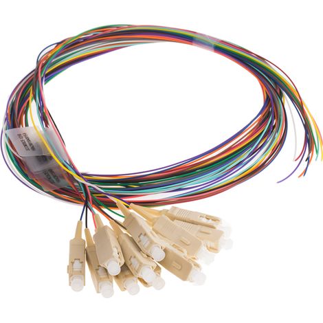 Câble fibre optique RS PRO 2m Avec connecteur / Câble spirale, OM3 Multi-mode ( Prix pour 1 )