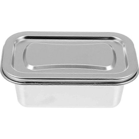 Boîte À Glace - Acier Inoxydable - Étanche - Pour Congélateur Et Réfrigérateur - 17 x 11 x 7 cm - 1 Pièce (1/2)
