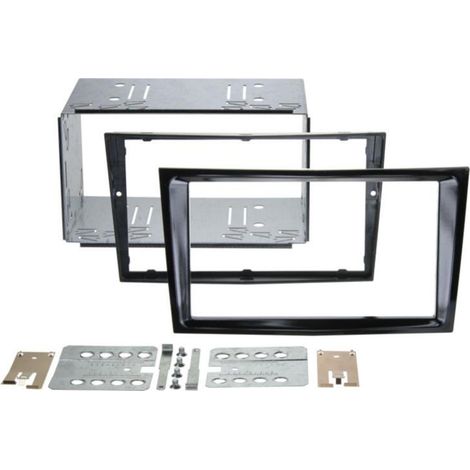 Kit Support Autoradio compatible avec Opel Astra H Corsa D Zafira B Noir brillant