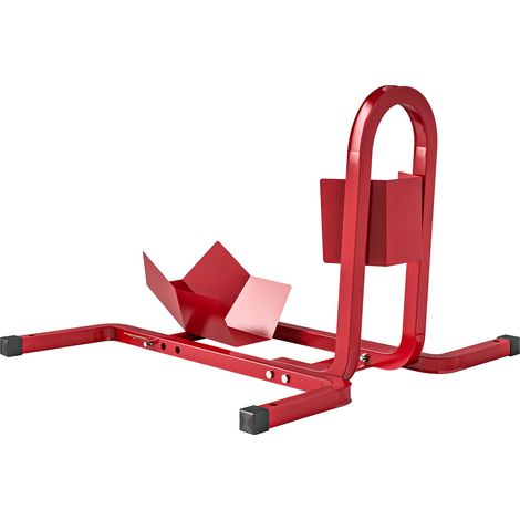 Blocca Ruota Moto 60x55x43 cm Regolabile su 3 Livelli da 250 kg max in Metallo Rosso (1/5)