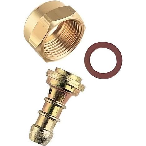 Gasadapter Schnullerverschluss und Freilaufmutter