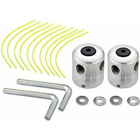YMYNY 2 Stück Universal-Aluminium-Freischneiderkopf, Doppel-Nylon-Fadenkopf, Fadenspule, Freischneider-Zubehör (1/5)