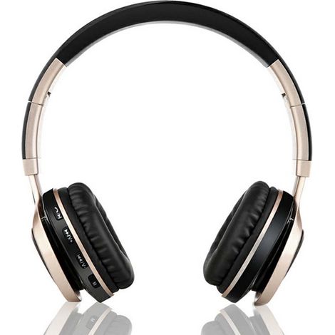Casque Bluetooth stéréo sans fil, supra-auriculaire pliable, micro, volume, pour PC/téléphone