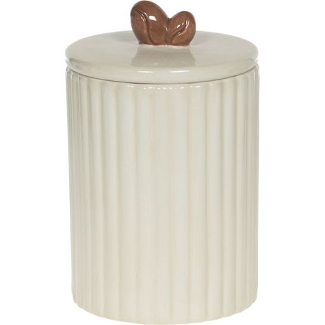 Amadeus - Boîte petit déjeuner grain de café en céramique H18 cm (1/3)