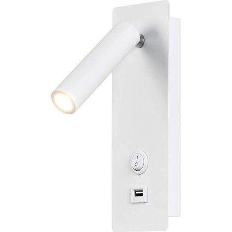 Wall Lights Bedroom LED Wall Lamp Indoor Staircase Wall Sconce Headboard Switch/LED 3W CREE COB/Corridor Garages Hotels 360 Degree Rotation White 3000K (1/5)