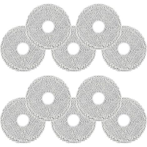 Paquete de 10 almohadillas para fregona Dreame L10s Ultra Gen 2, L10 Ultra, L20 Ultra, L10s Pro Ultra Heat, Xiaomi X10+, compatible con ECOVACS DEEBOT T30 Omni, microfibra suave, lavable y reutilizabl (1/5)