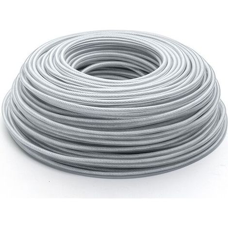 Fil de Tondeuse en Acier 3 mm x 45 mtres, Fil de Tondeuse, Bobine de fil d\'acier robuste pour dbroussailleuse de jardin, Fil de Rechange pour Tondeuse Gazon (1/5)