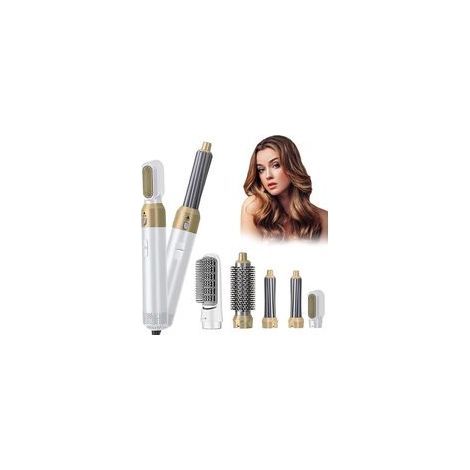 Brosse sèche-cheveux 5-en-1 professionnelle avec baguette frisante automatique – Air Styler pour coiffure rapide et lissage sans effort (1/5)