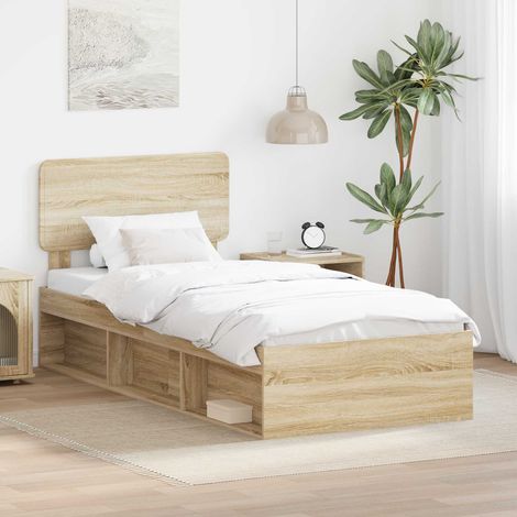 Estructura de cama  100 x 200 cm Madera de pino macizo