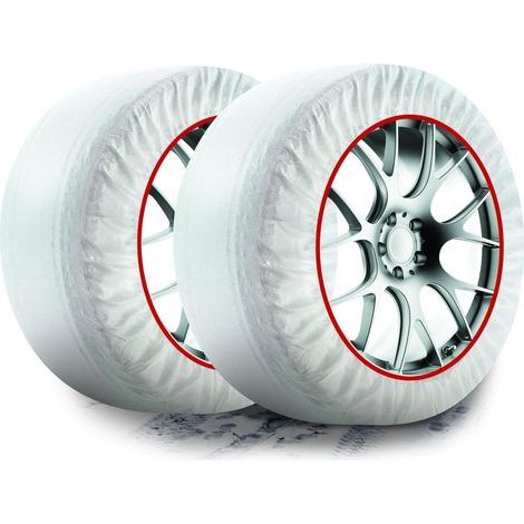 Pairs of EN 16662-1 Approved Snow Socks with Reinforced Fabric for Light Vehicles and Winter Driving (1/5)