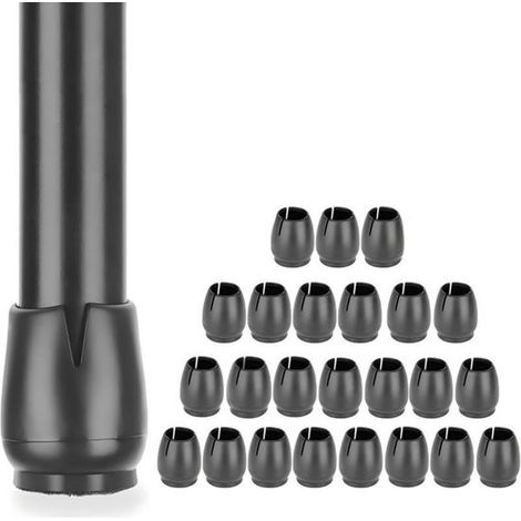 Stuhlbeinschoner 24 Stück Größe M 25,6 x 24,6 mm Tischbeinschoner Strapazierfähige Hockerbezüge Stuhlbeinschoner Tischbeinschoner Antirutschpads (1/5)