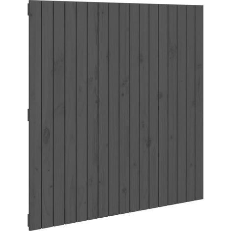 Maison Exclusive - Wand-Kopfteil Grau 108x3x110 cm Massivholz Kie