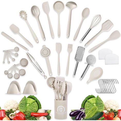 43 pièces silicone ustensiles de cuisine set ustensile cuisine cuisine accessoires (1/5)