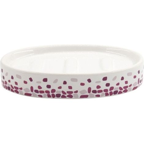 Porte Savon Céramique BREST Fuschia MSV (1/2)