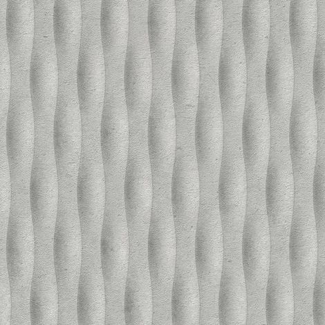 Vliestapete - Fashion for Walls 5 - Hellgrau Grau Streifen Wellen GMK Erismann - 1052331 (1/5)