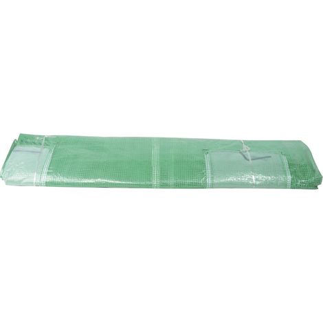 Bâche de Rechange - pour serre tunnel - polyéthylène armé 140 g/m2 - renforcée anti-UV - pour ref OXEO 760154