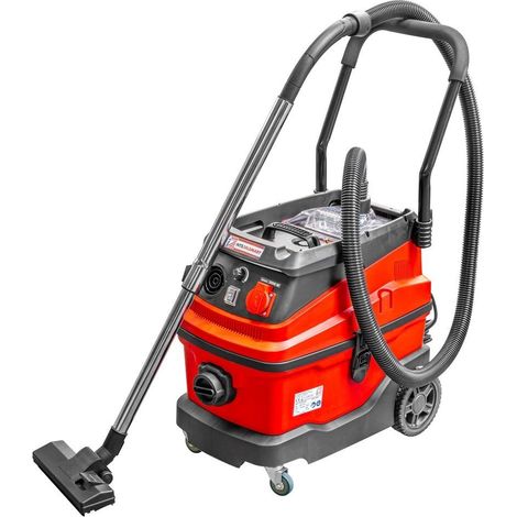 Holzmann – Aspirateur eau et poussières 1600W – Capacité 30L – Aspiration humide et sèche – Prise automatique pour outils jusqu'à 2000W (1/10)