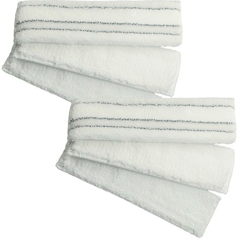 vhbw 6x Cleaning Cloth compatible with Thomas Hygiene T2, Aqua+ Pet & Family Vacuum Cleaner - 2x pad for tiles, 4x pad for parquet