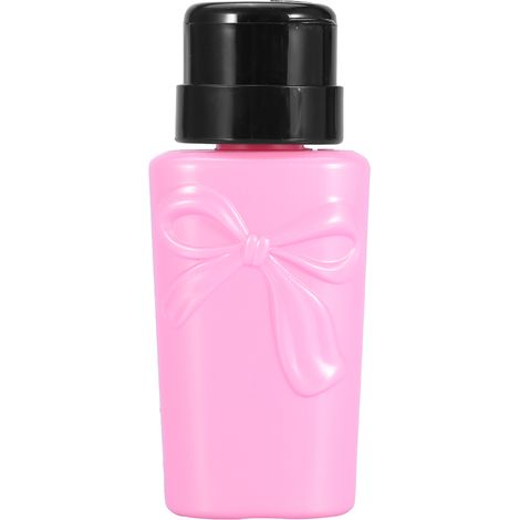 Flacon vide pompe 230ML rose pour dissolvant vernis à ongles, bouteille distributeur plastique outil maquillage (1/5)