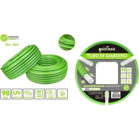 Kaela - Tubo Per Giardino Irrigazione In Pvc Verde Pompa Acqua 10metri 33ft ø6.5mm 57511 - (1/2)