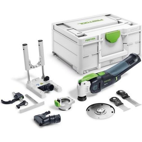 Festool – Outil oscillant sans fil 18V 576592 – Moteur EC-TEC sans charbon – Porte-outil StarlockMax – Pour coupes précises dans bois dur et composites