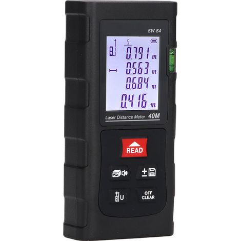 Télémètre Laser 40m Numérique Précision Outil de Mesure Chantier Distance Mètre Portable (1/5)