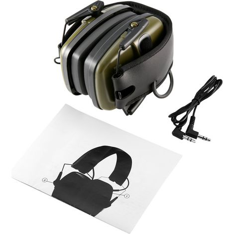 Casque antibruit tactique de tir, protection auditive passive, casque de sécurité antibruit, écouteurs fins et pliables (1/5)