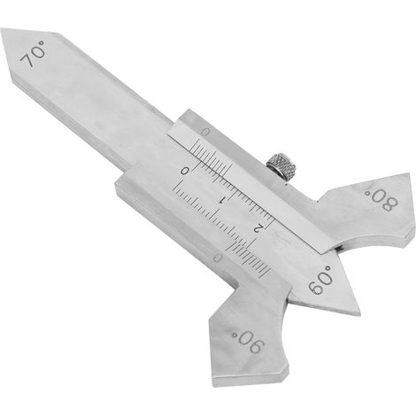 Jauge de soudage manuelle HG01 pour la mesure de la profondeur de gorge des soudures d'angle en acier inoxydable et le renforcement des armatures (1/5)
