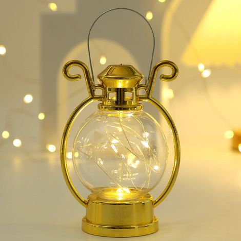 Lanterne Mini - LED - 5 Pouces - Décoration Intérieure Extérieure - Mariage Fête Halloween Noël - 1 Pièce (1/3)