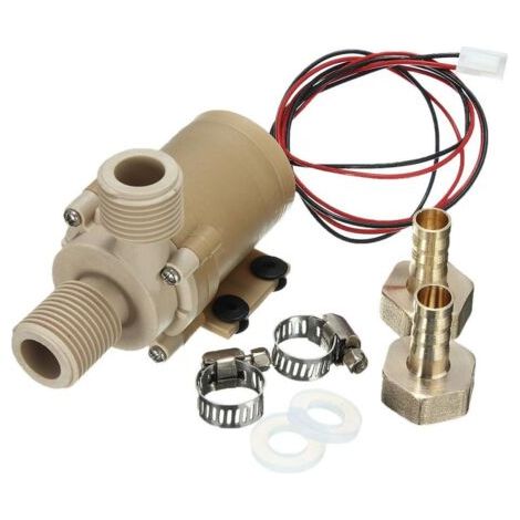 Pompe à Eau Chaude Submersible Solaire 12V Circulation 212 ° F Moteur Brushless Haute Pression (1/5)
