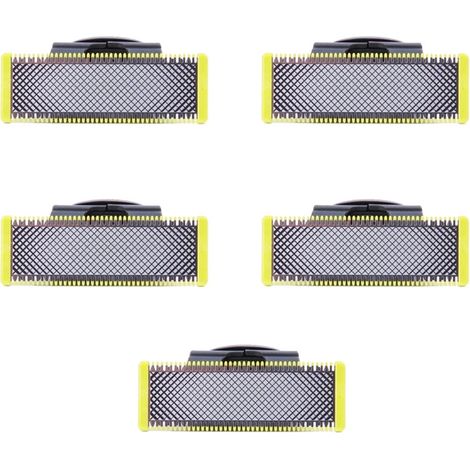 Lames de rechange Philips OneBlade pour visage et corps, 5 pièces, acier inoxydable durable, QP2520