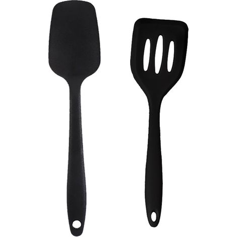 Ensemble de 2 mini-ustensiles de cuisine - Outils de cuisine en silicone avec spatules (1/5)