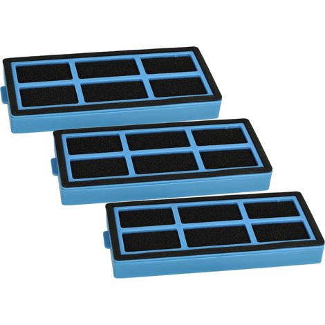 vhbw 3x Filtro compatibile con Proscenic 850T aspirapolvere robot, aspiratore - unità filtro