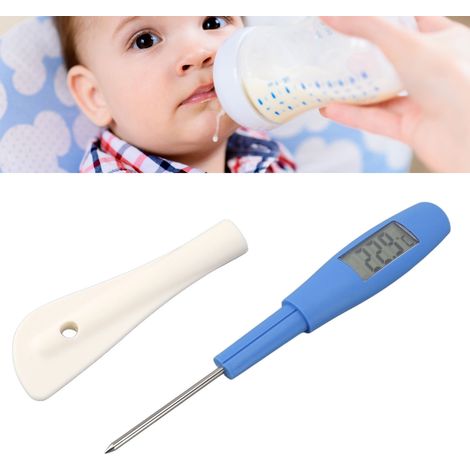 Thermomètre spatule silicone numérique avec écran LCD - Embout inox 304 - Précision 0.1°C - Idéal pour nourriture, boissons et lait de bébé - Température -50°C à +300°C (1/5)