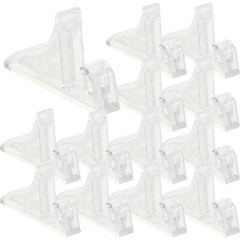 Présentoir photo transparent en plastique compatible, 16 pièces, support multifonctionnel (1/5)